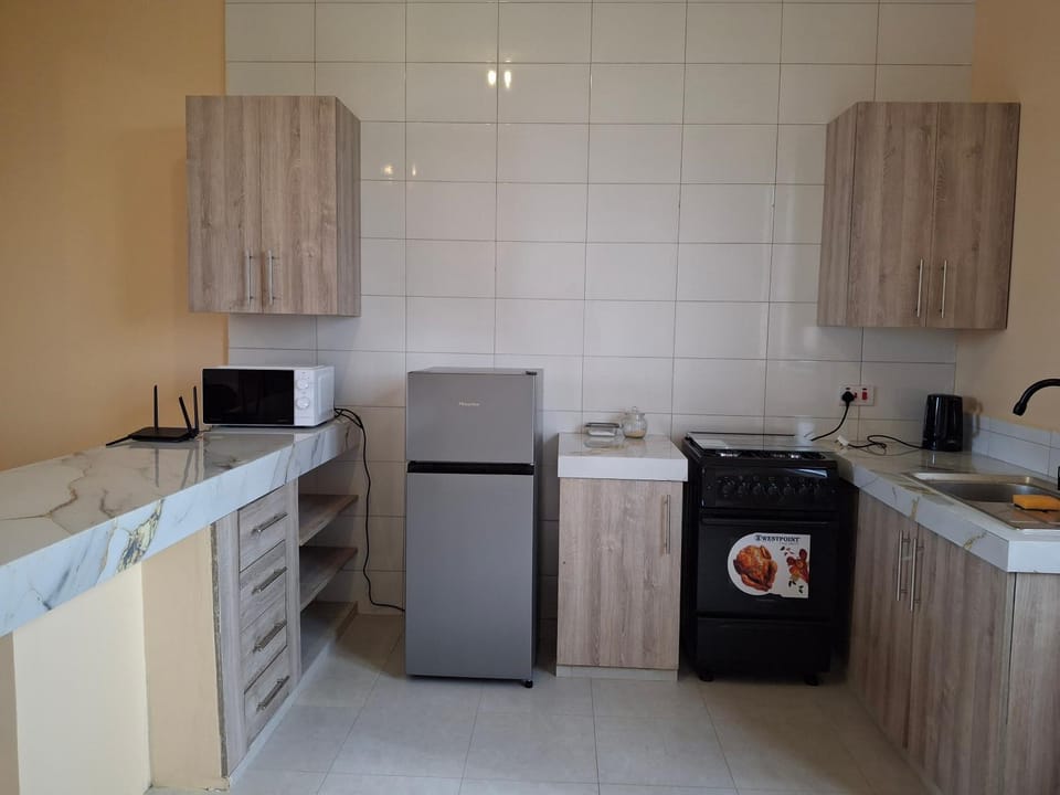 Kitchen or kitchenette, oven, stove