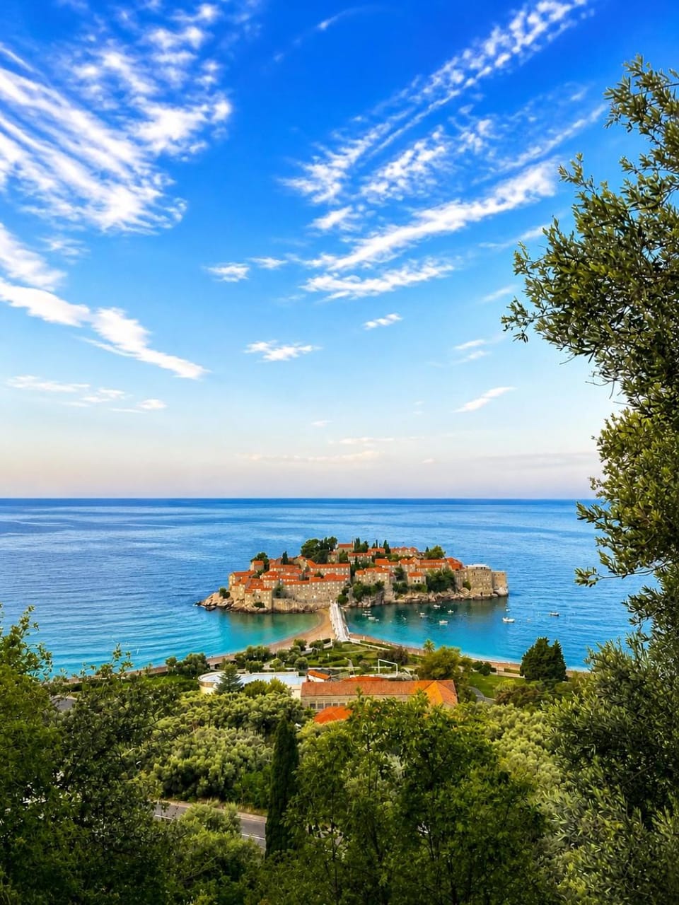 Panoramic Sea and City View Apartment with Terrace Budva Apartment in Budva