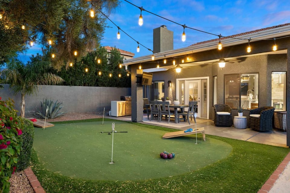 LUX Modern Escape Pool Putt Kierland Commons House in Scottsdale