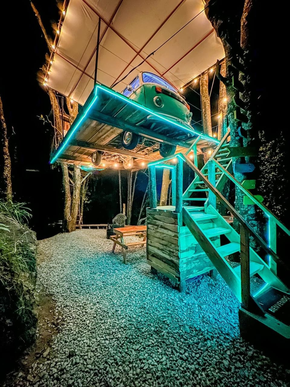 Biciting Combi Love Glamping with Jacuzzi and Views Apartment in Hidalgo, Mexico