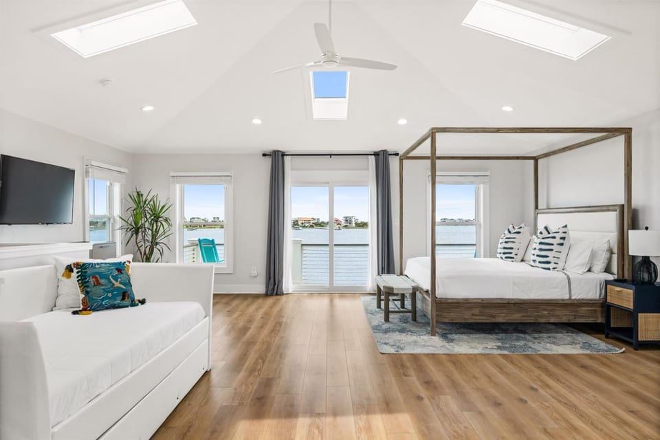 Private Island Home- Heated Pool, Views, Sleeps 24 House in North Topsail Beach