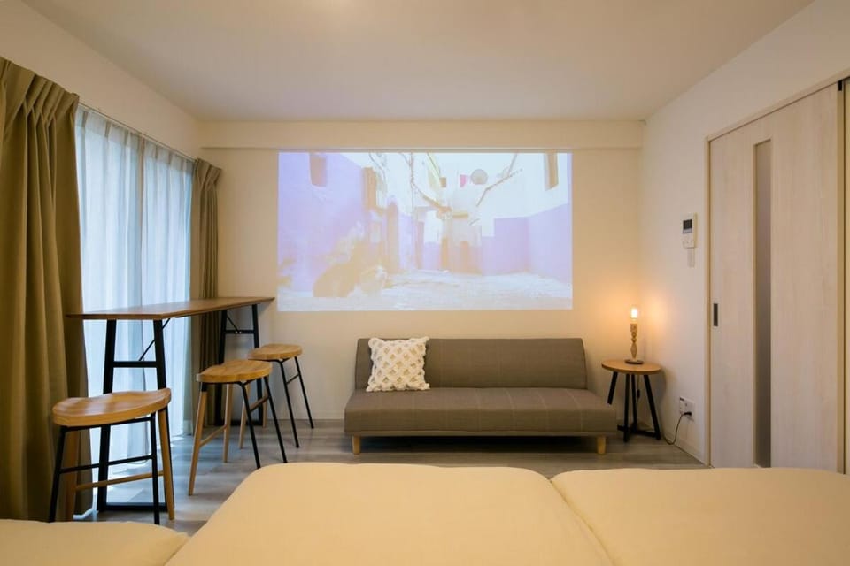 Bed, Photo of the whole room, Bedroom, air conditioner