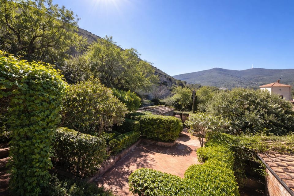 Spring, Day, Natural landscape, Garden, Garden view, Mountain view