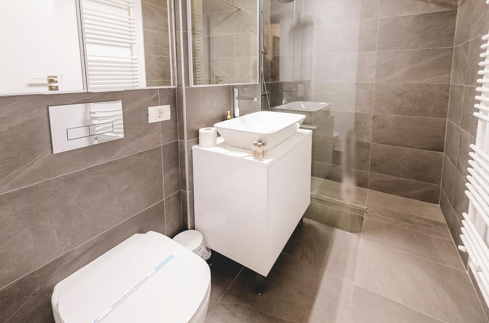 Shower, Toilet, Bathroom, towels