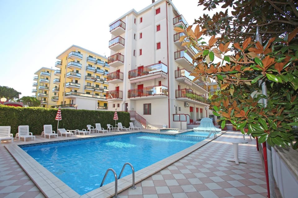 Property building, Living room, Swimming pool