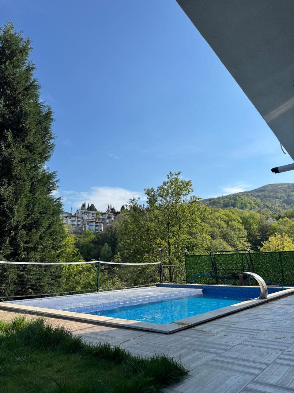 Spring, Day, Natural landscape, Mountain view, Pool view, Swimming pool