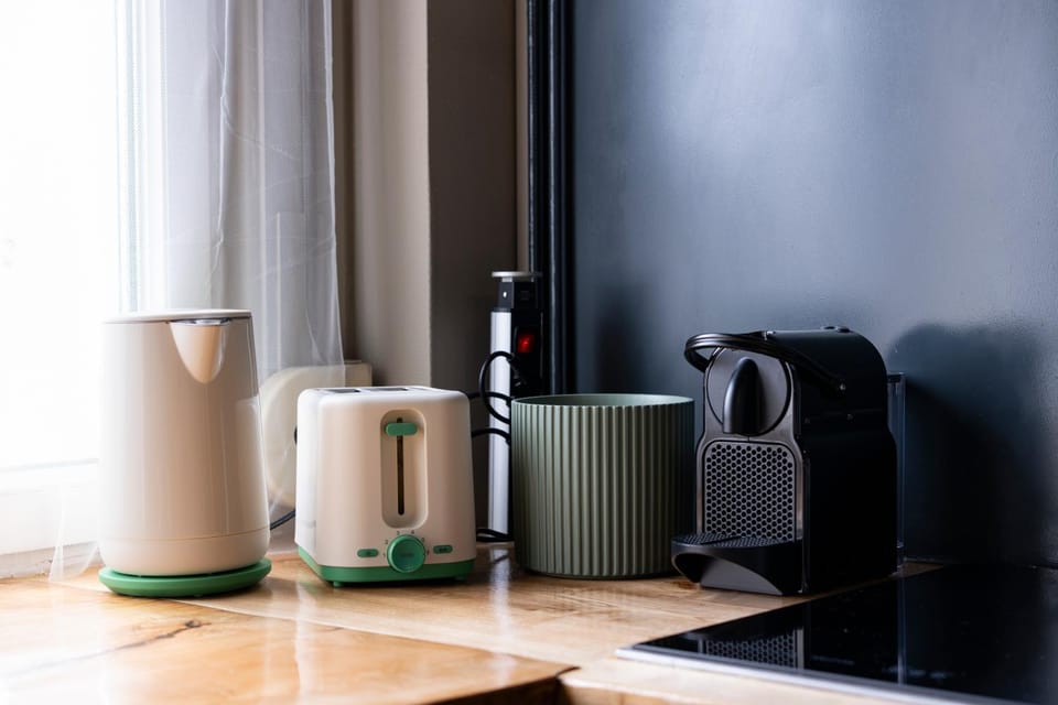 Coffee/tea facilities, Kitchen or kitchenette, toaster