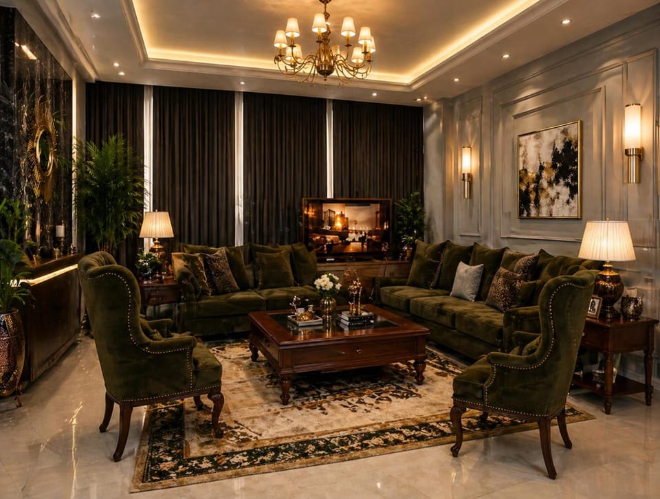 Library, Living room