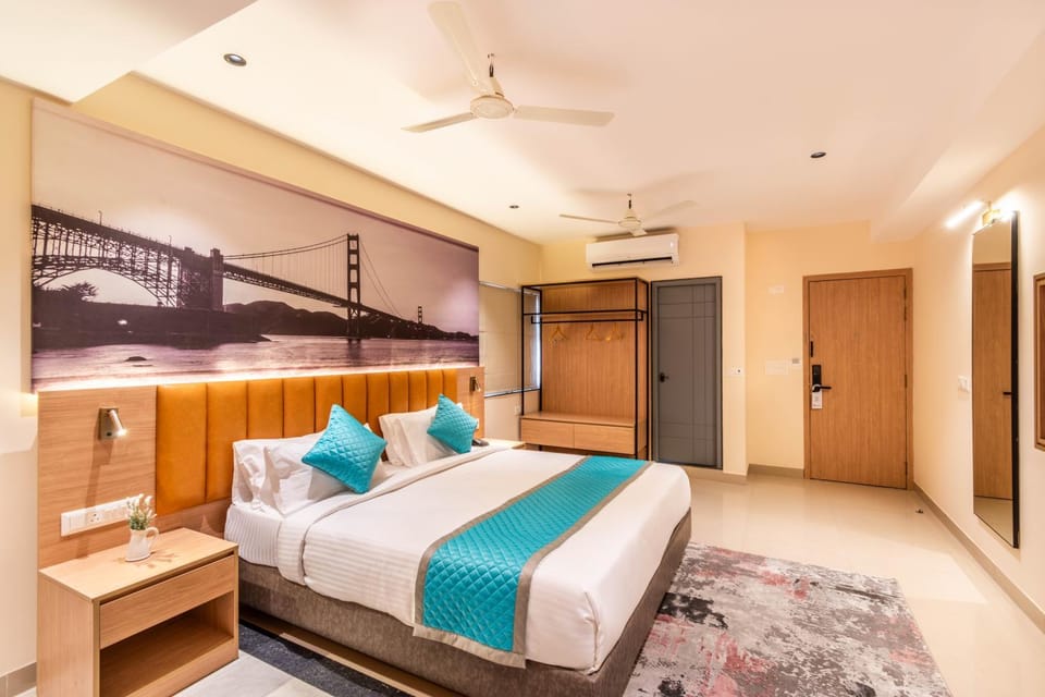 Bed, air conditioner