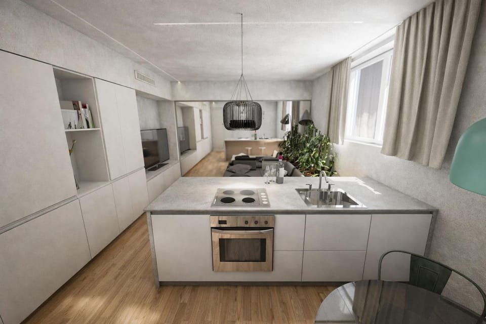 Kitchen or kitchenette