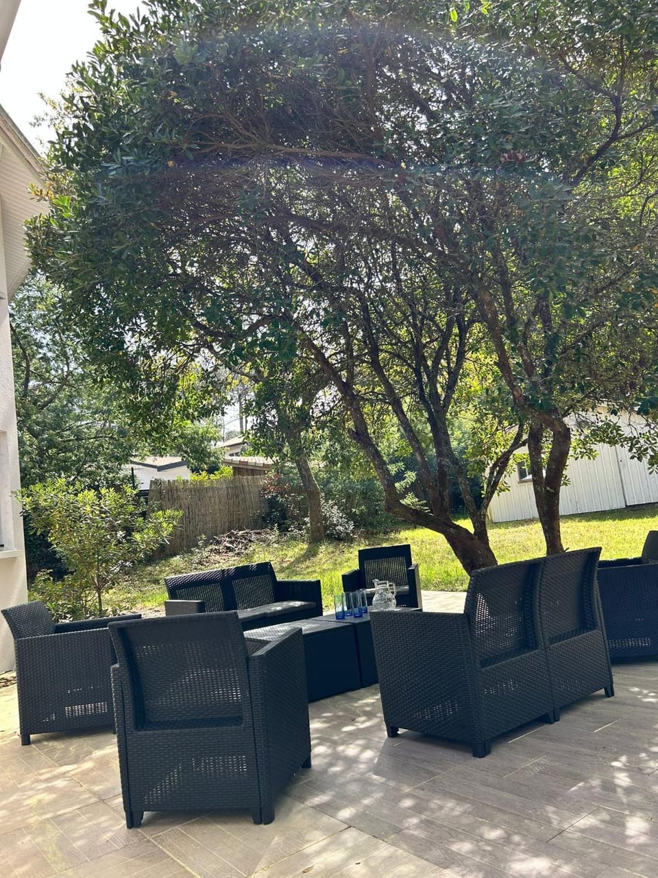 Patio, Natural landscape, Garden, Garden view