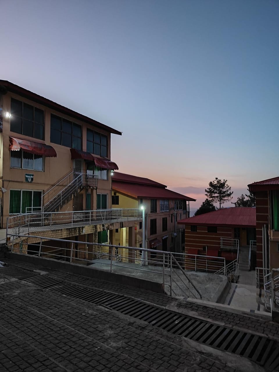 Property building, Balcony/Terrace, Sunset