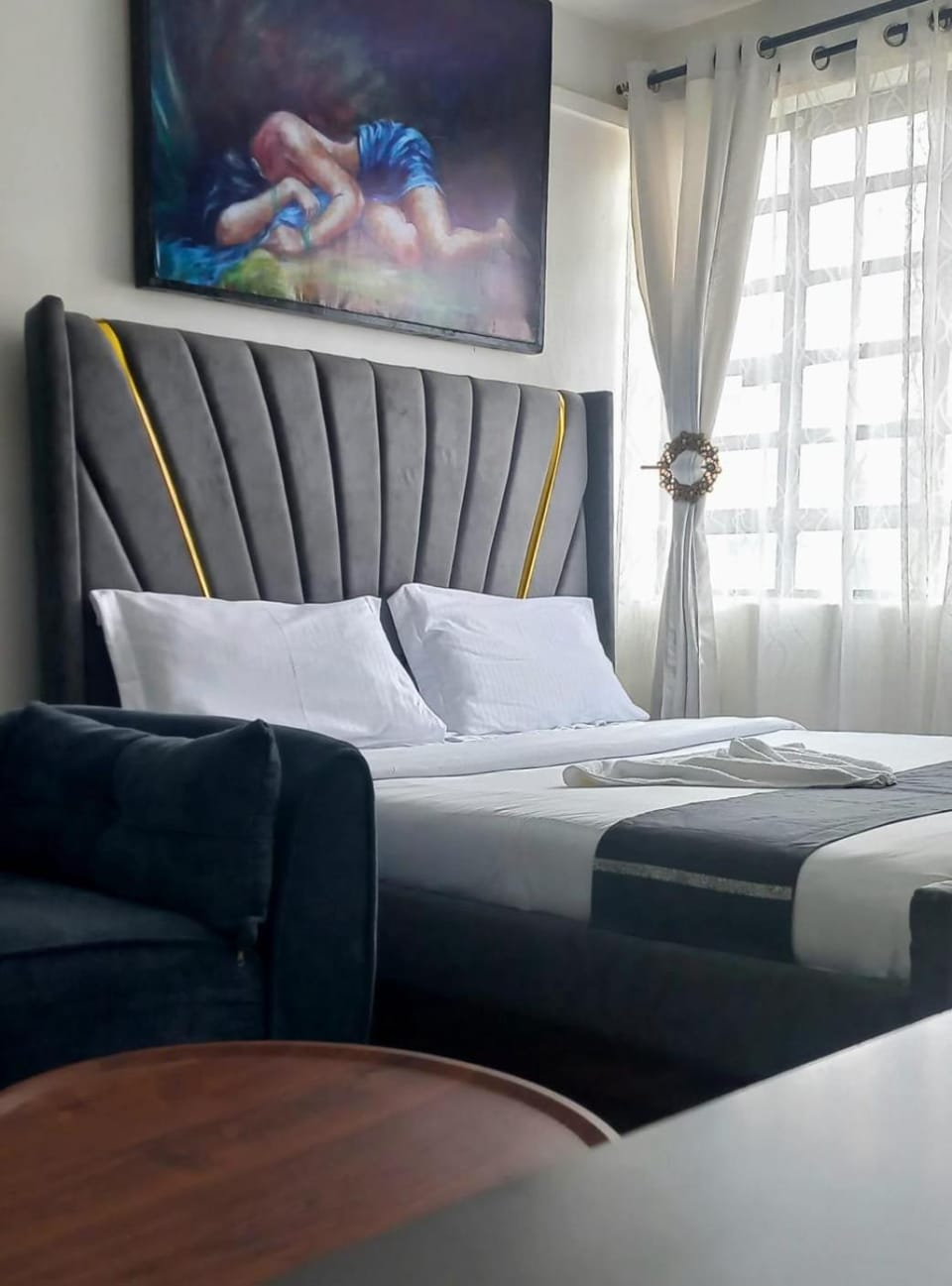 Modern Grey Haven Stylish Studio Apartment in Nairobi
