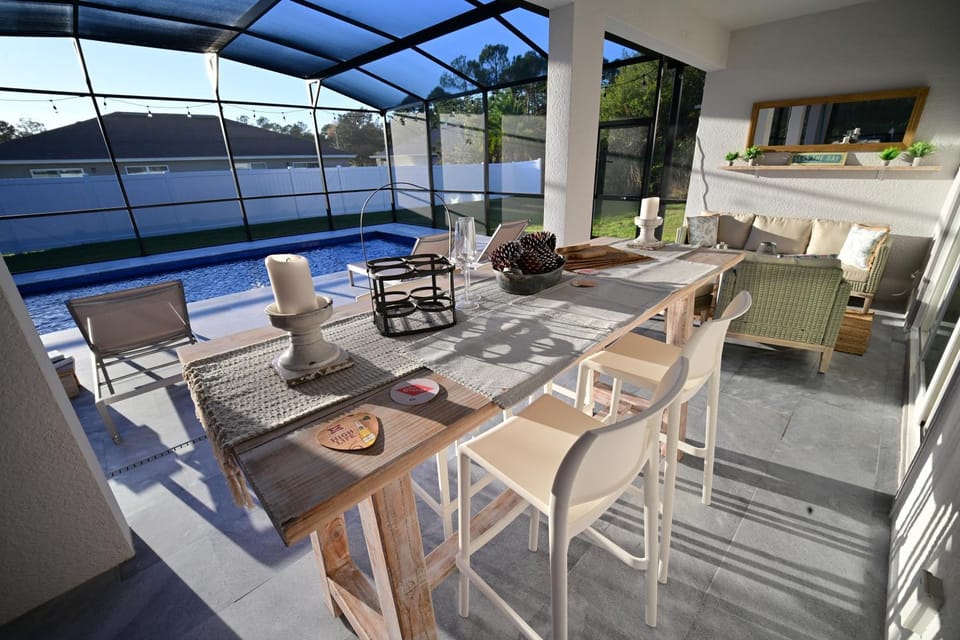 Patio, Balcony/Terrace, Pool view, Swimming pool, sunbed