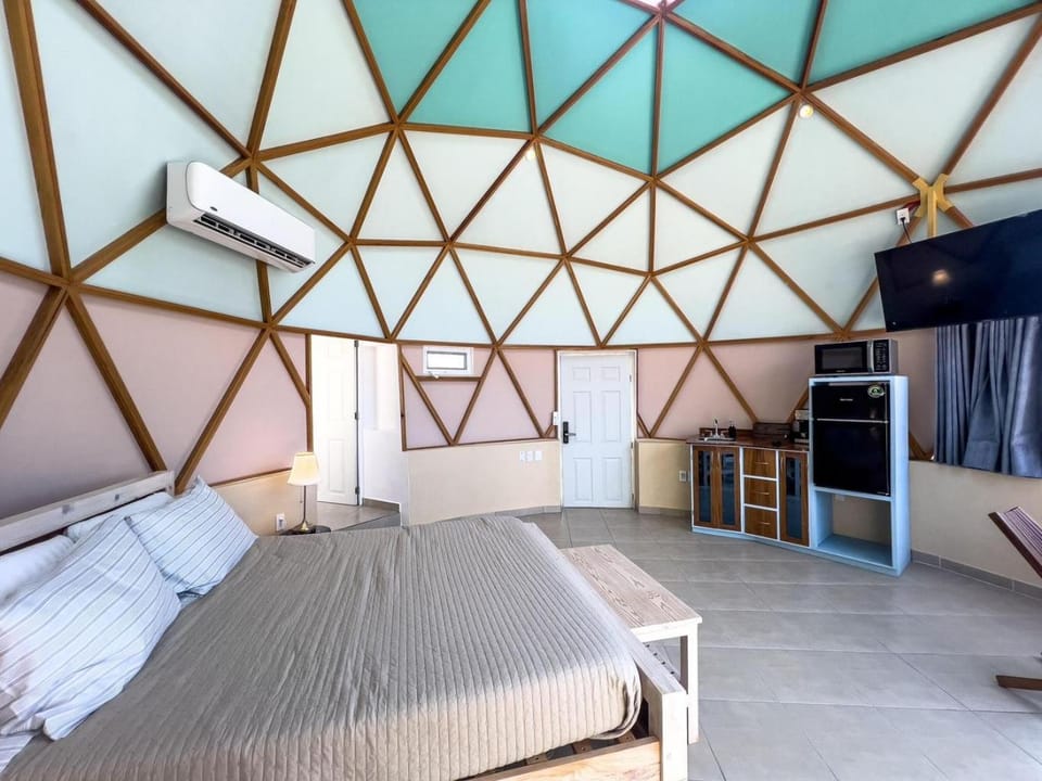 Bed, TV and multimedia, Kitchen or kitchenette, Photo of the whole room, air conditioner