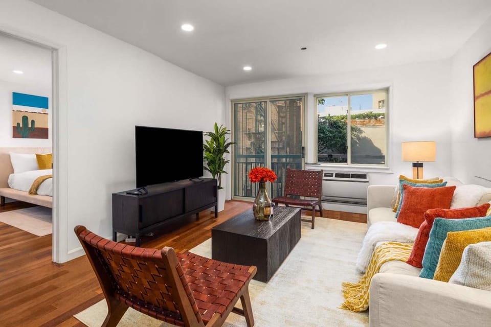 Cooper Terrace 1BR Light-Filled Loft with Balcony in Elevator Building Apartment in East Village