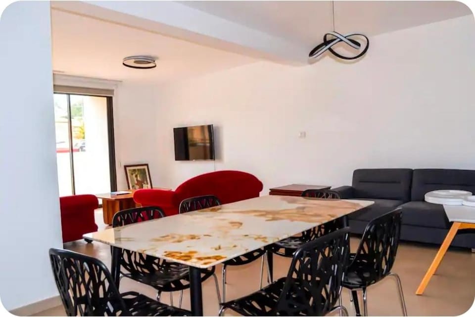 Living room, Seating area, Dining area