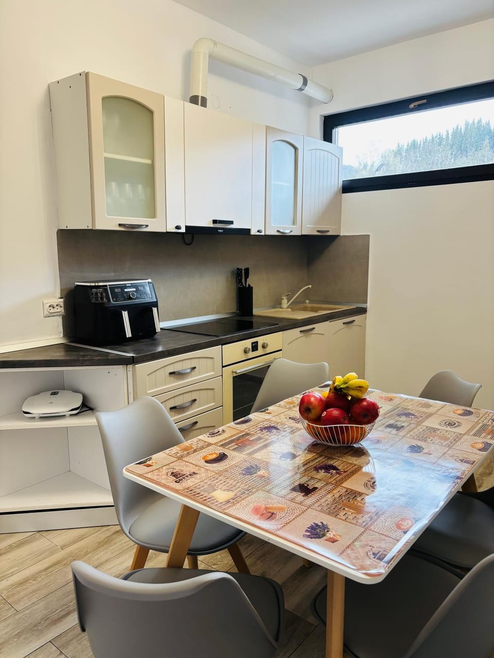 Kitchen or kitchenette, Dining area, stove, toaster