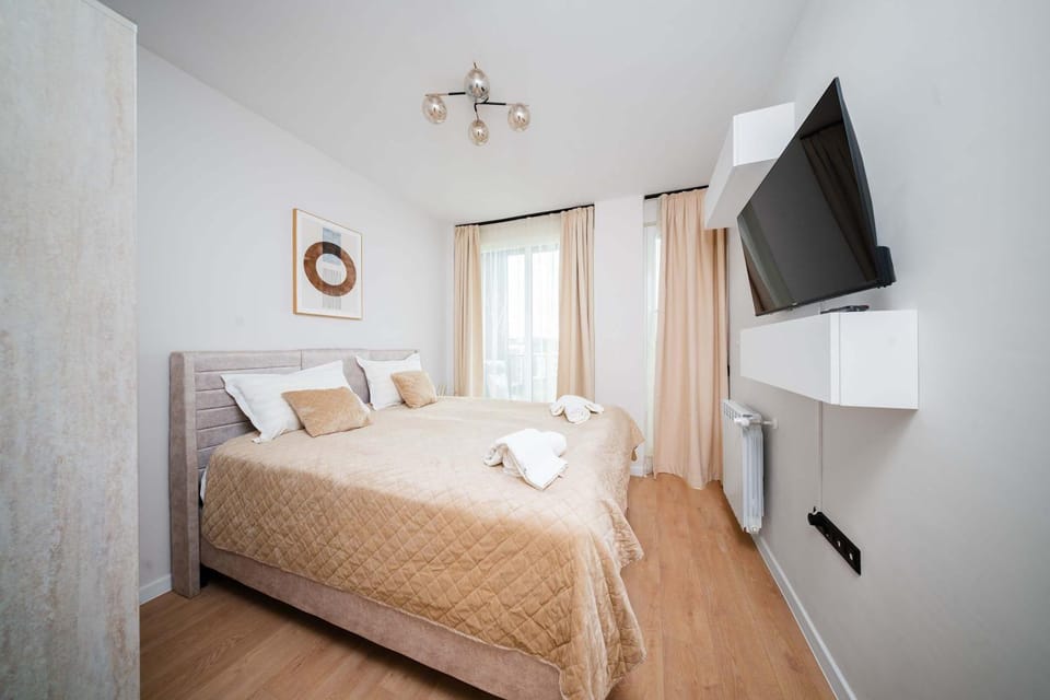 Bed, TV and multimedia, Photo of the whole room, Bedroom, heating, towels