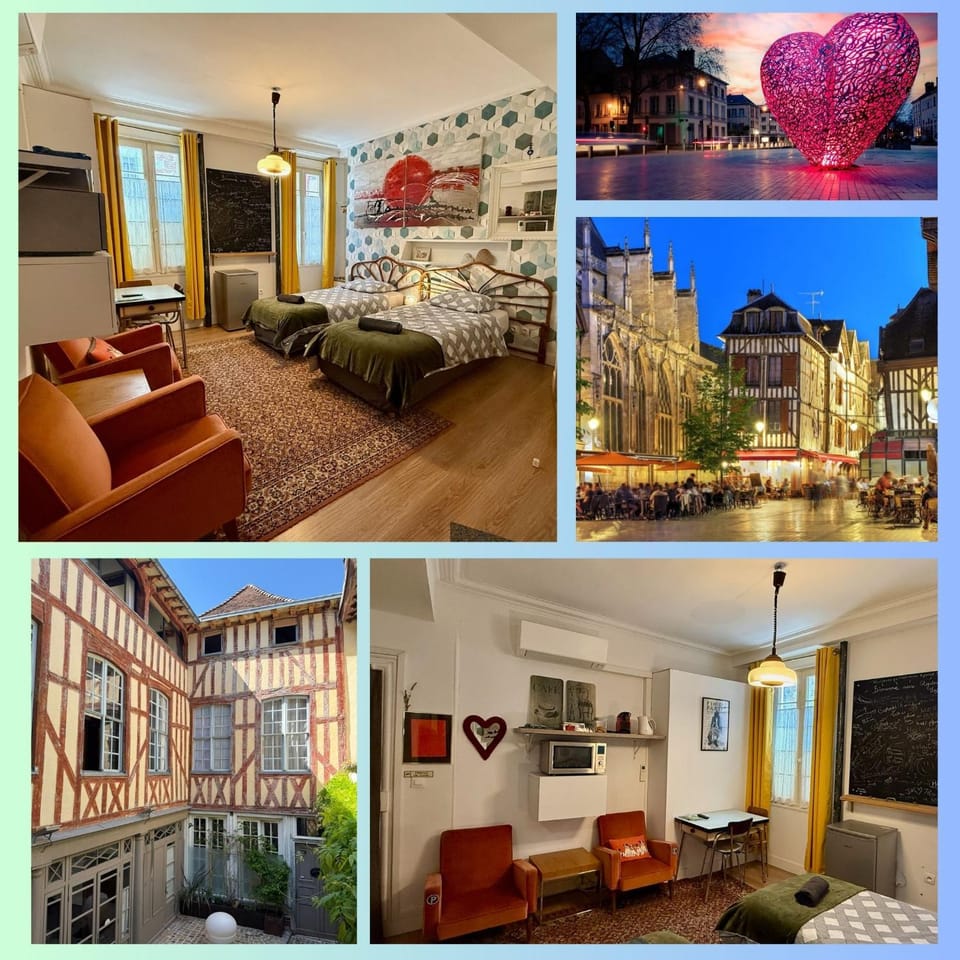 BULLE Studio Clim Wi-Fi Les Glycines Apartment in Troyes