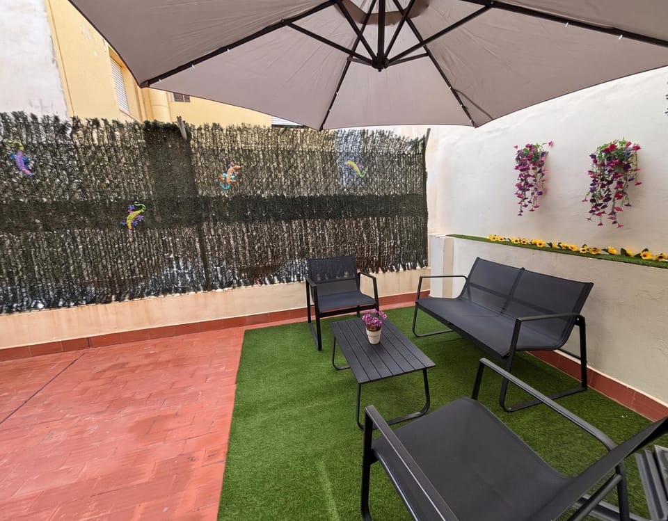 Patio, Spring, Balcony/Terrace, air conditioner