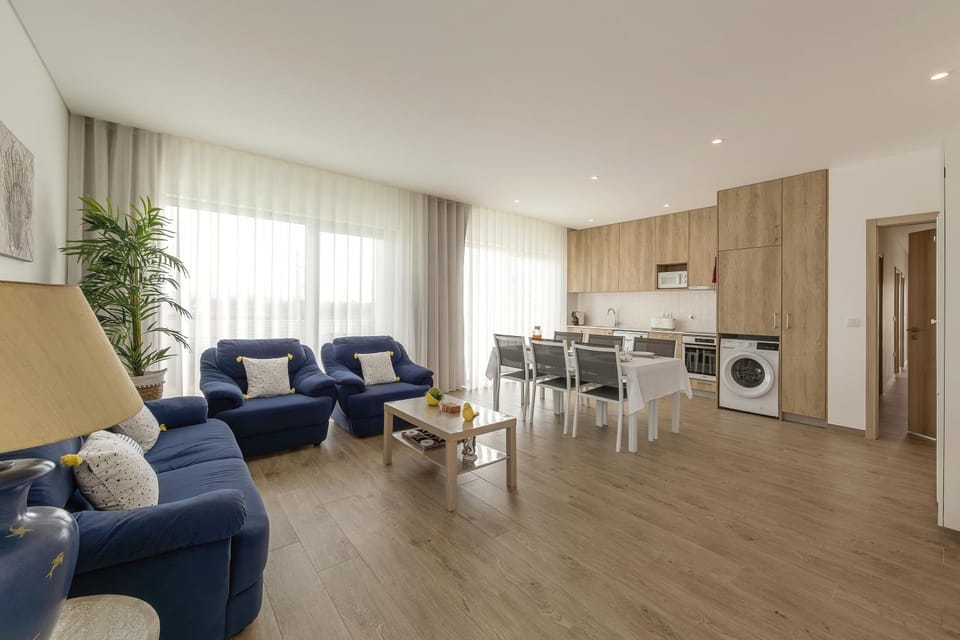 Living room, kitchen