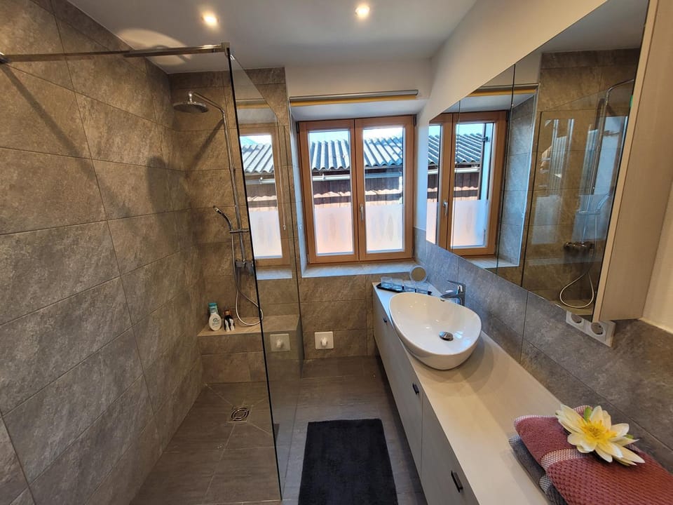 Shower, Bathroom, towels, washing machine