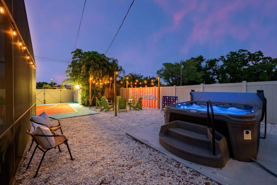 Suncourt Retreat Sports Court Pool Hot Tub House in Bradenton