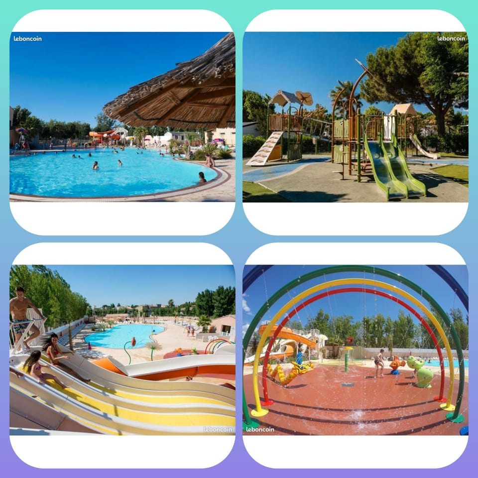Children play ground, Aqua park, Pool view, Swimming pool