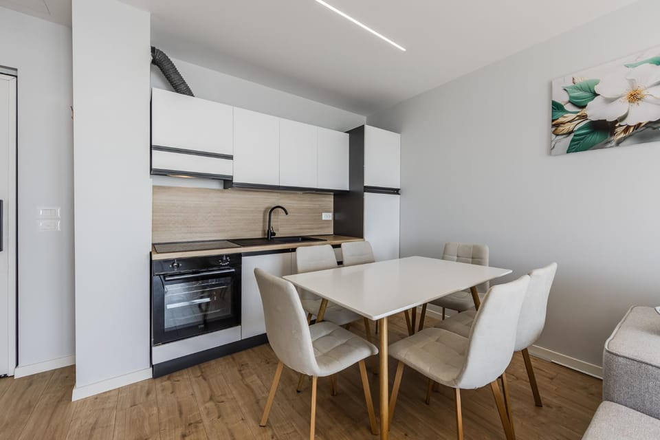 Living room, kitchen
