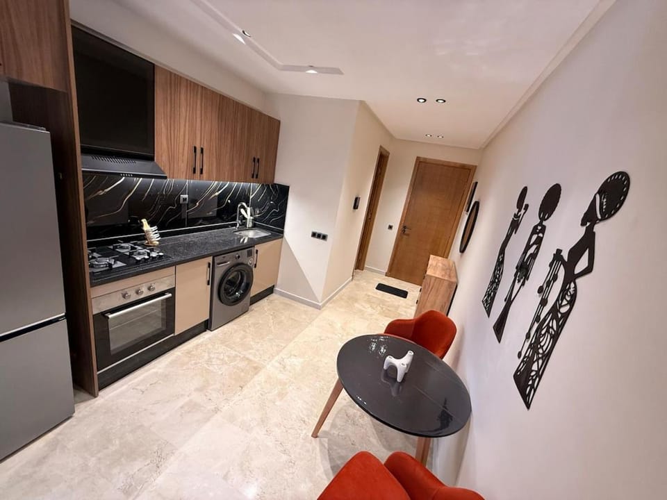 Kitchen or kitchenette, stove, kitchen