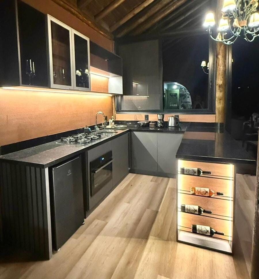 Cabana Araucária Glass ao lado de Gramado RS Chalet in State of Rio Grande do Sul