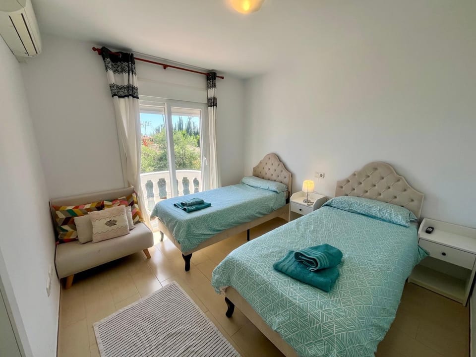 Property building, Living room, Bedroom