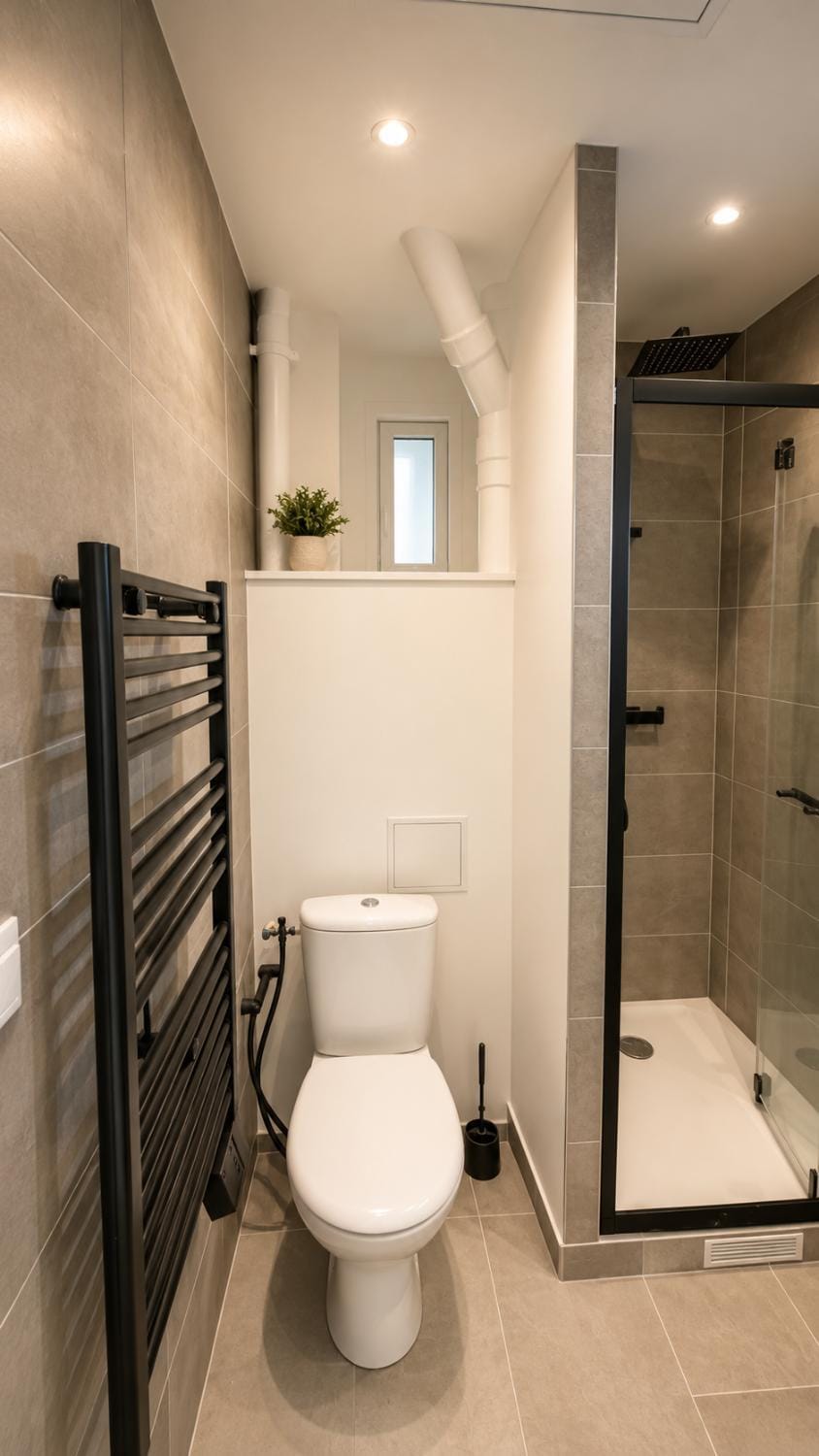 Shower, Toilet, Bathroom, towels