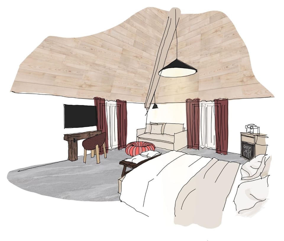 Photo of the whole room, Bedroom
