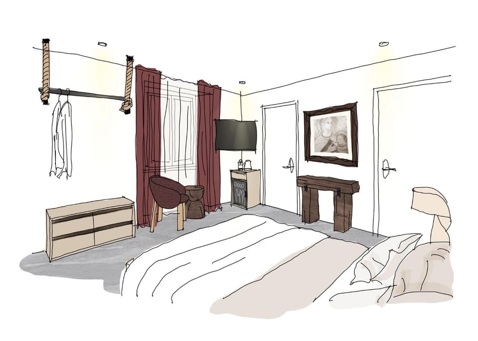 Photo of the whole room, Bedroom