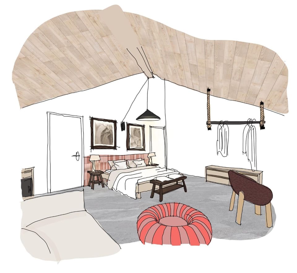 Photo of the whole room, Bedroom