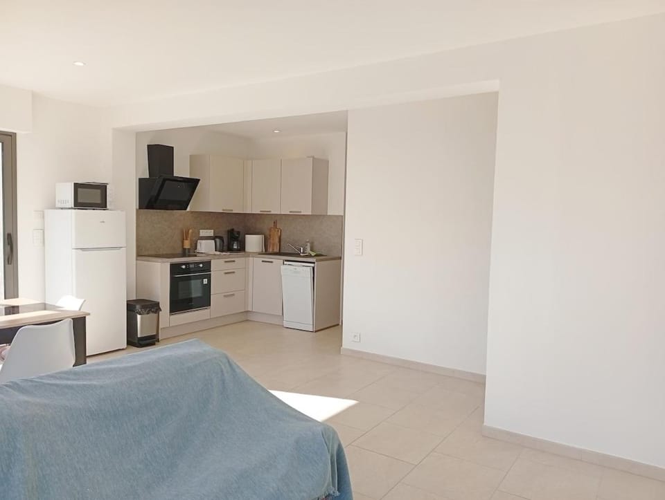 Kitchen or kitchenette, oven, stove, toaster