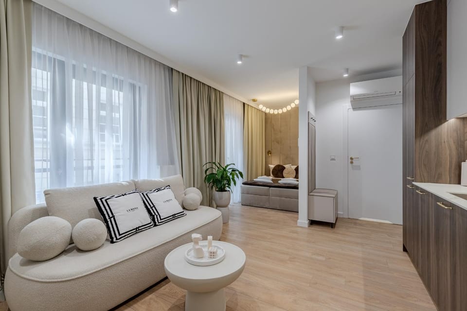 Kitchen or kitchenette, Living room, Decorative detail, Bedroom