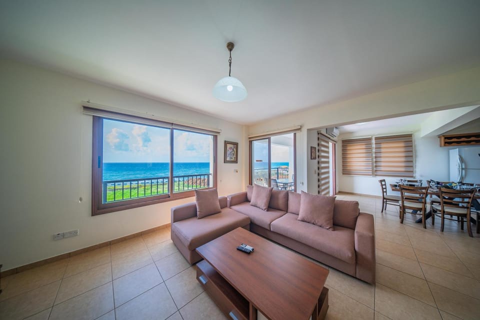Living room, Seating area, Sea view