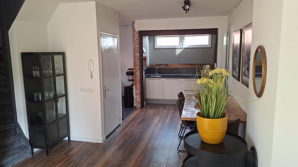 Kitchen or kitchenette, Dining area, stove