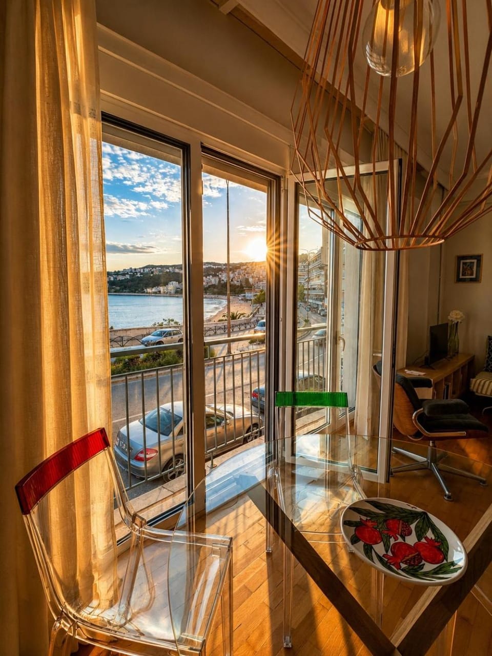 Natural landscape, Living room, Seating area, Dining area