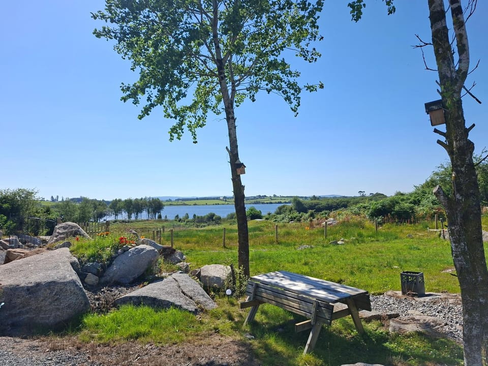 Natural landscape, Seating area, Lake view