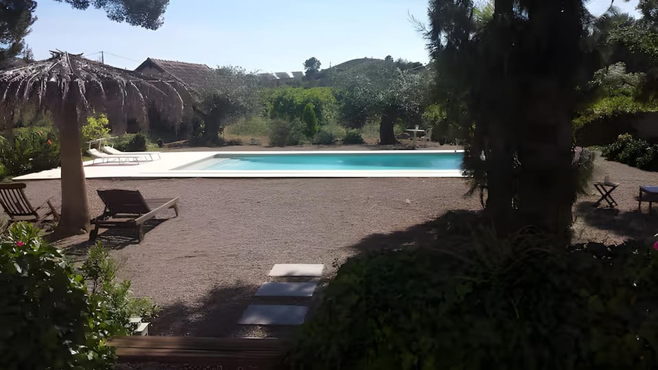 Property building, Living room, Swimming pool