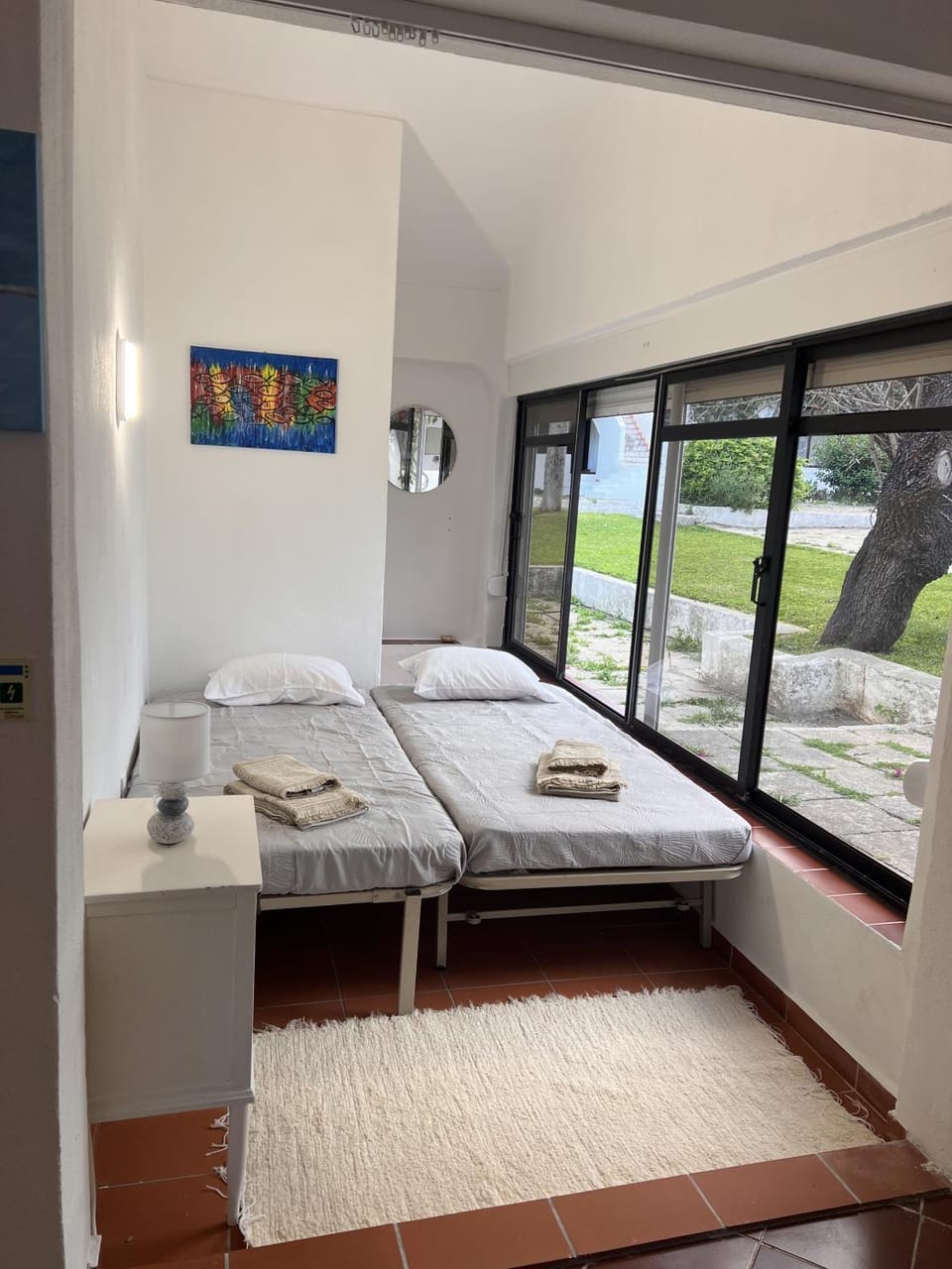 Property building, Living room, Bedroom