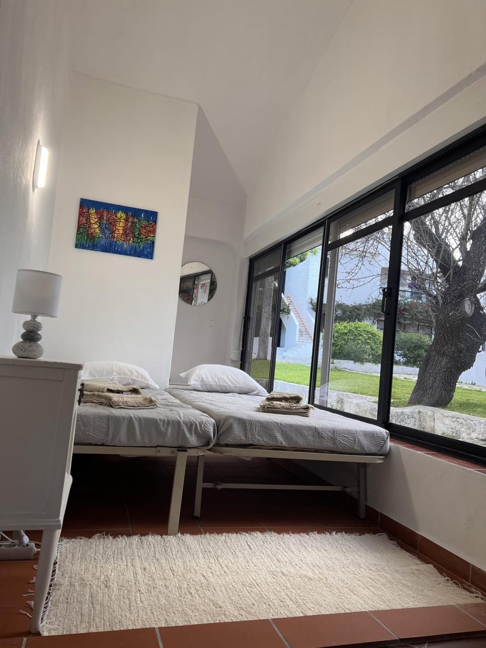 Property building, Living room, Bedroom
