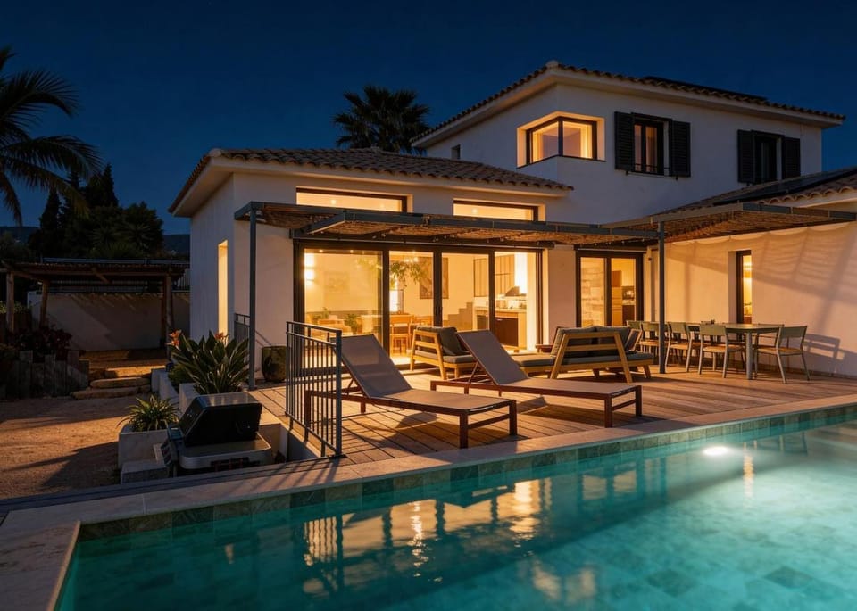 Property building, BBQ facilities, Garden, Swimming pool