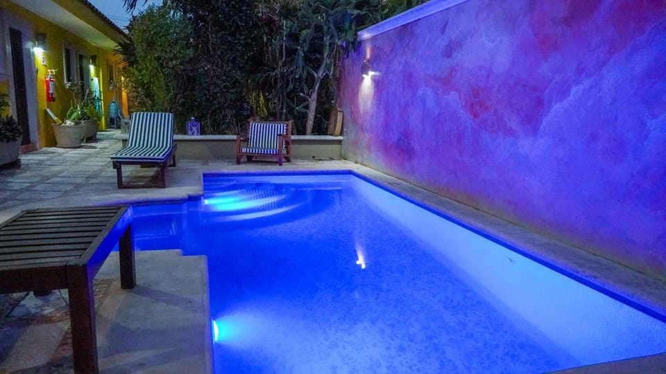 Night, Swimming pool