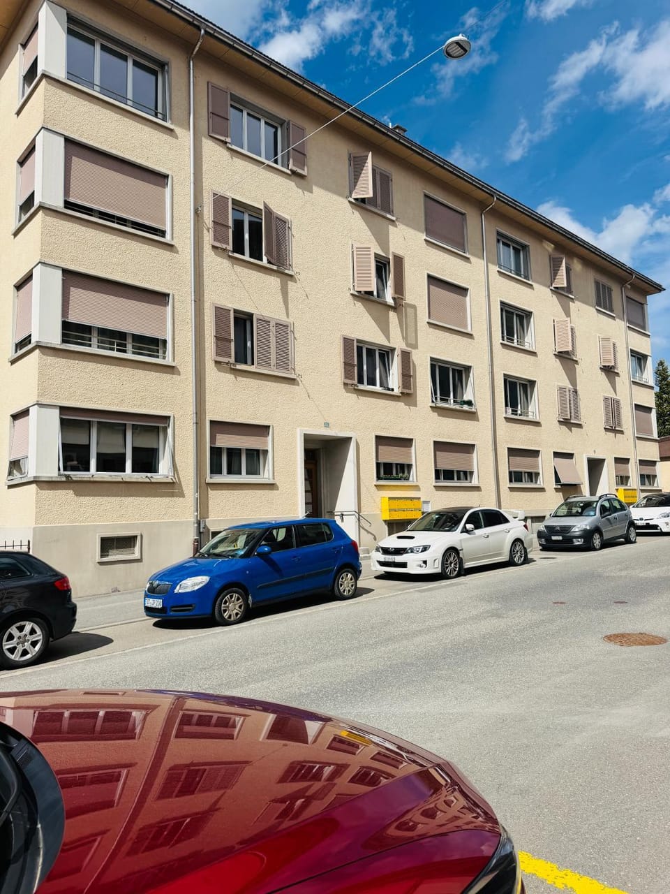 Property building, Street view, Location, Parking
