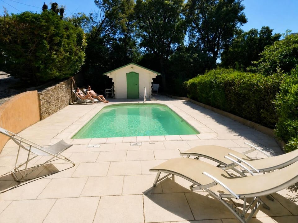 Pool view, sunbed